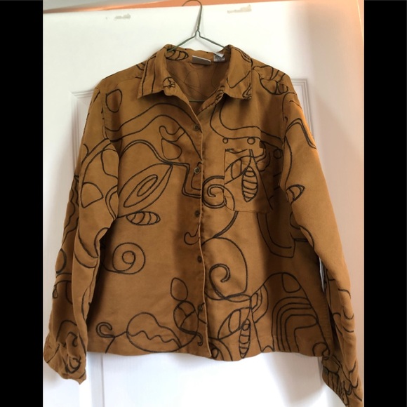 Chico’s button down side slit top - Picture 1 of 5